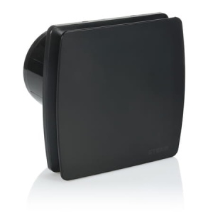 STERR LFS100B-Q - Wentylator łazienkowy - czarny panel PCV