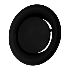 Anemostat wywiewny, fi 100mm CZARNY