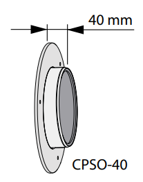 CPSO-40FRESHPOINT200 - nakładka kompensacyjna dł.40 mm do montażu jednostki Freshpoint 200, stal ocynk.