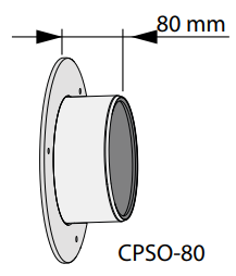 CPSO-80FRESHPOINT200 - nakładka kompensacyjna dł.80 mm do montażu jednostki Freshpoint 200, stal ocynk.