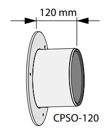 CPSO-120FRESHPOINT200 - nakładka kompensacyjna dł.120 mm do montażu jednostki Freshpoint 200, stal ocynk.