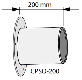 CPSO-200FRESHPOINT160 - nakładka kompensacyjna dł.200 mm do montażu jednostki Freshpoint 160, stal ocynk.