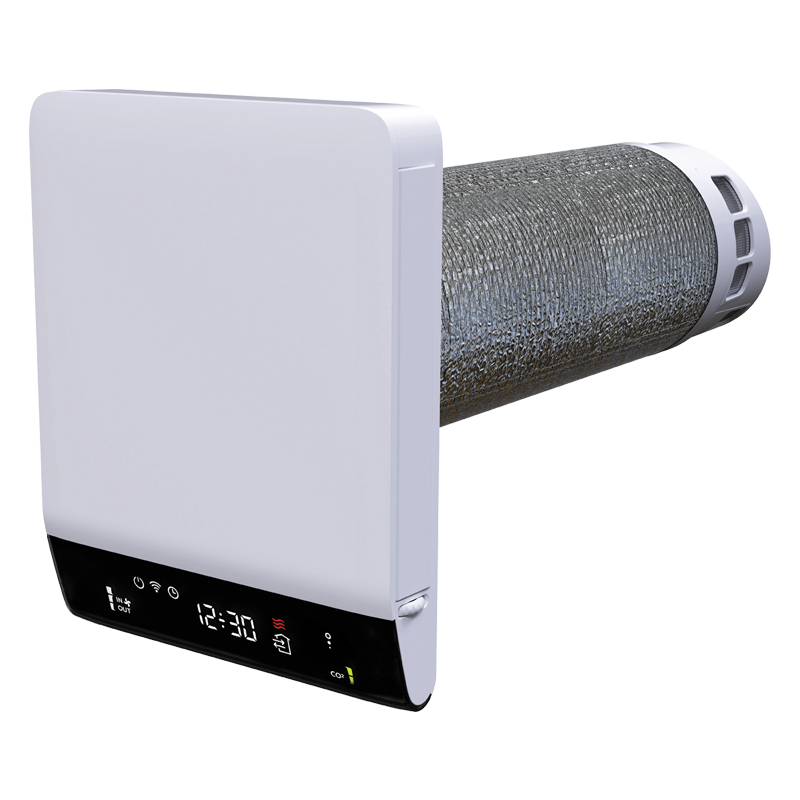 FRESHPOINT 200-E PRO L07 - ściana 400-700mm - jednostka wentylacji decentralnej z wymiennikiem miedzianym , matą grzewczą WIFI, czujnikiem wilgotności, CO2 oraz VOC